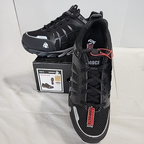 Rocky Trailblade FQ0006075 Men\'s 10 M Sneakers Black Composite Toe Work Shoes